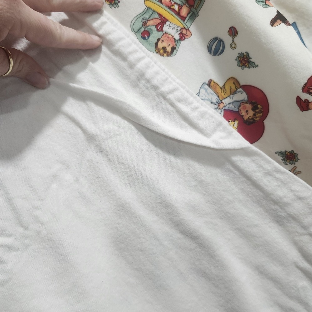 Handmade Baby Blanket Retro Storybook Kids Print Soft Thick Nursery Bedding - Picture 9 of 9